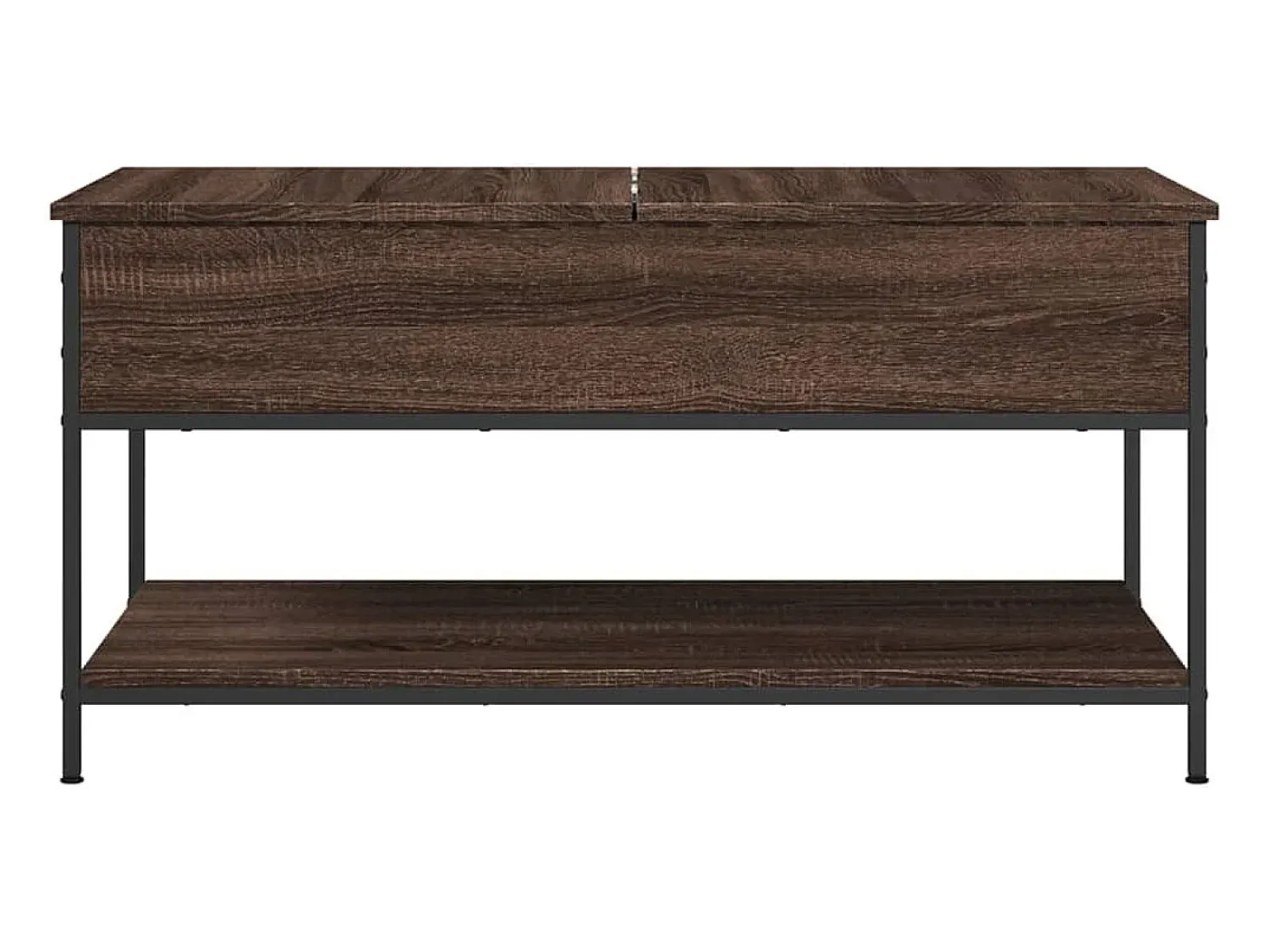 vidaxl Mesa centro 100x50x50 cm deriv. madeira/metal carvalho^ Mesa De Centro