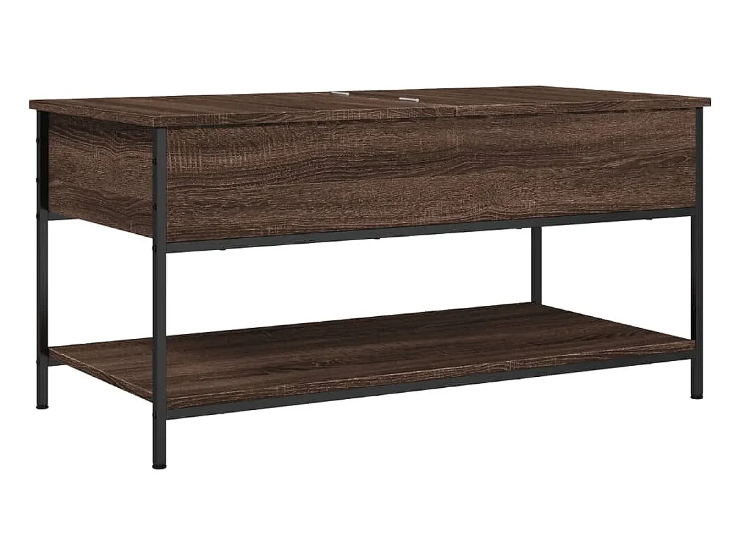 vidaxl Mesa centro 100x50x50 cm deriv. madeira/metal carvalho^ Mesa De Centro