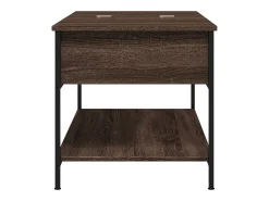 vidaxl Mesa centro 100x50x50 cm deriv. madeira/metal carvalho^ Mesa De Centro