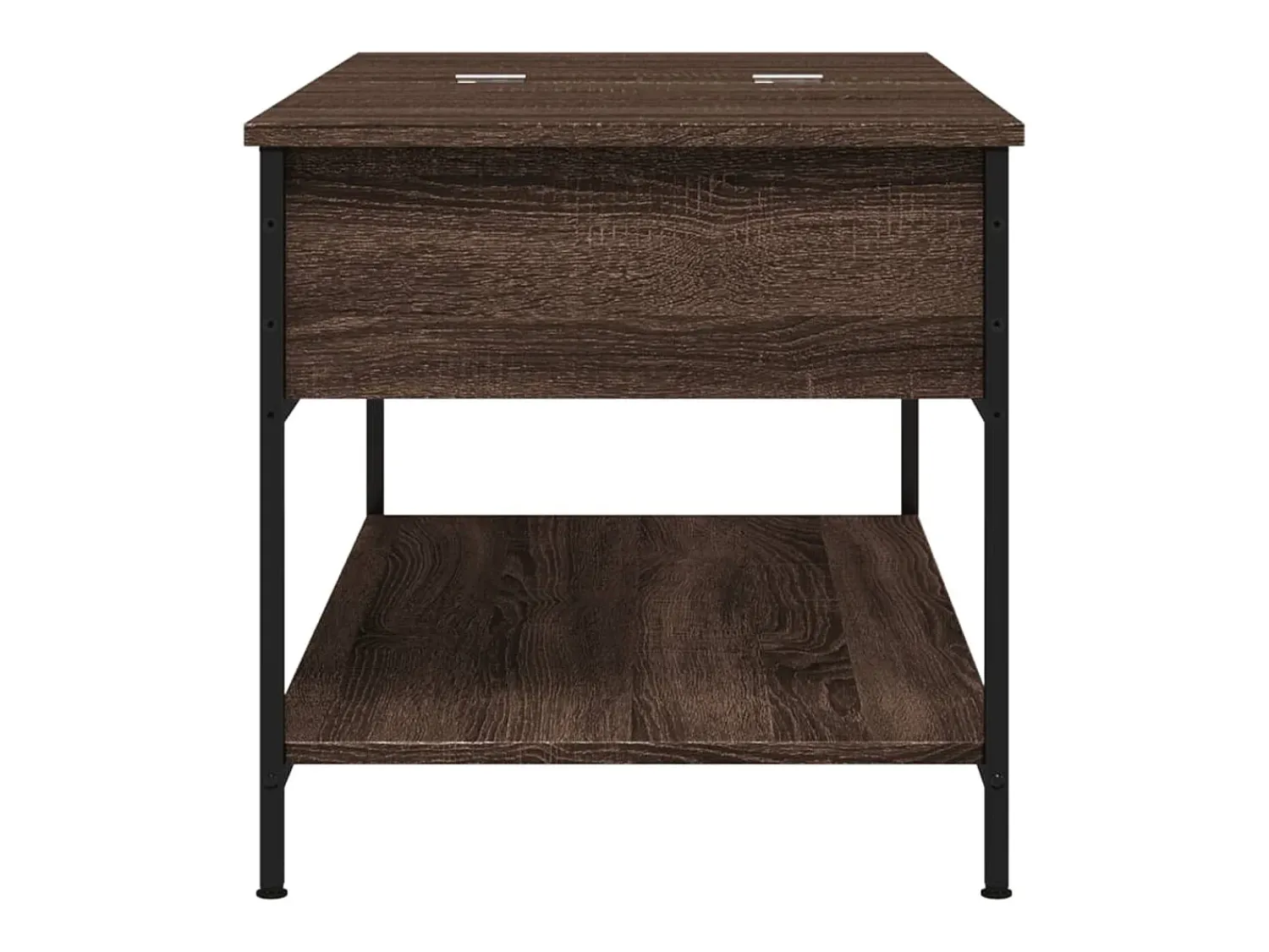 vidaxl Mesa centro 100x50x50 cm deriv. madeira/metal carvalho^ Mesa De Centro