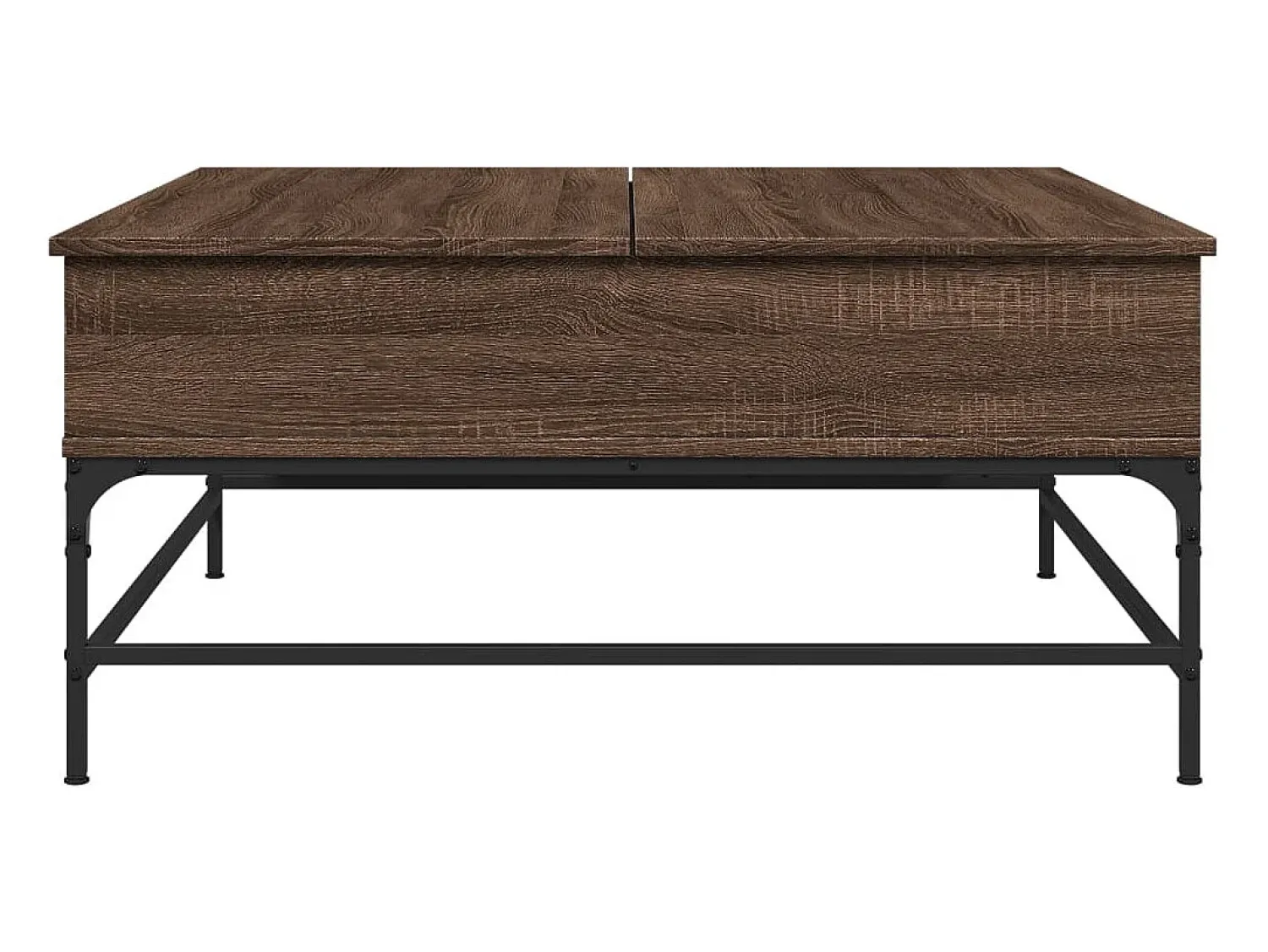 Mesa De Centro*vidaxl Mesa centro 95x95x45 cm deriv. madeira/metal carvalho Castanho