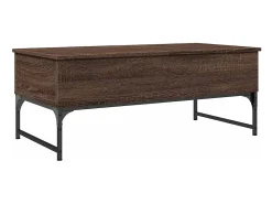 vidaxl Mesa centro 100x50x40 cm deriv. madeira/metal carvalho^ Mesa De Centro