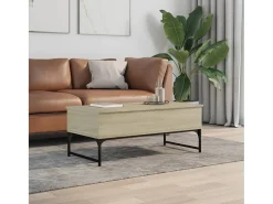 Sale Mesa centro 100x50x40 cm deriv. madeira/metal carvalho sonoma PT975930 Castanho