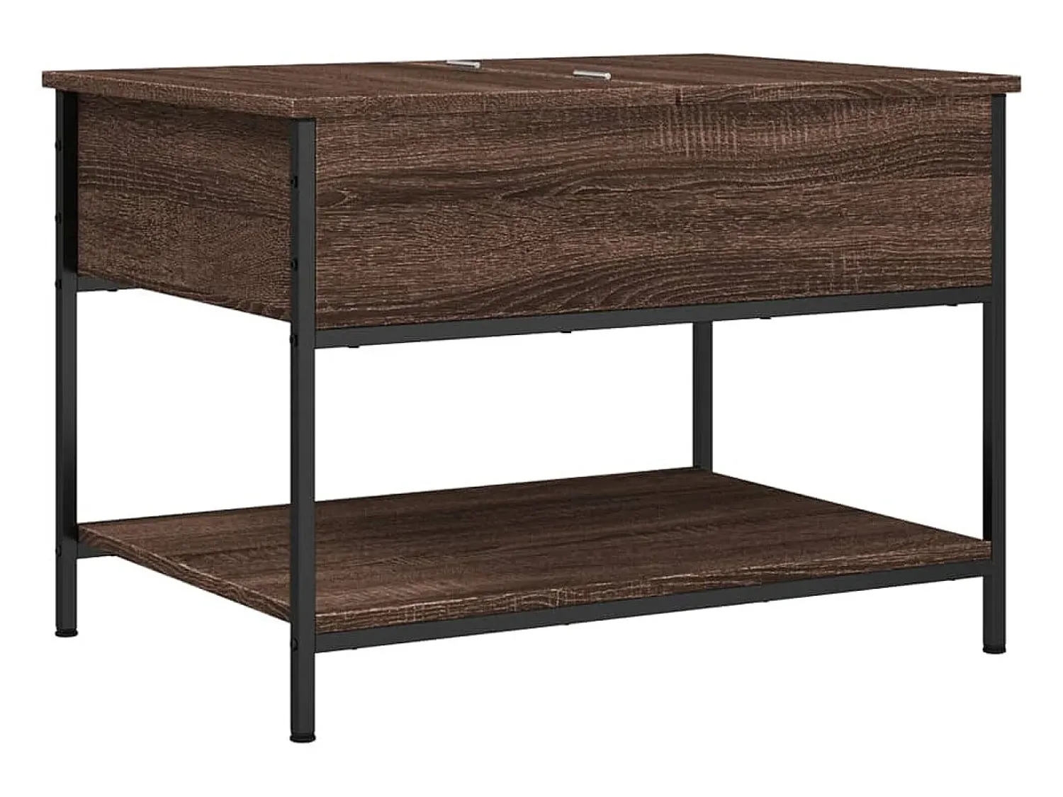 Mesa De Centro| Mesa centro 70x50x50 cm deriv. madeira/metal carvalho PT905915 Castanho