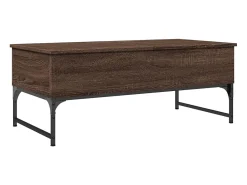 Best Mesa centro 100x50x40 cm deriv. madeira/metal carvalho PT975126 Castanho