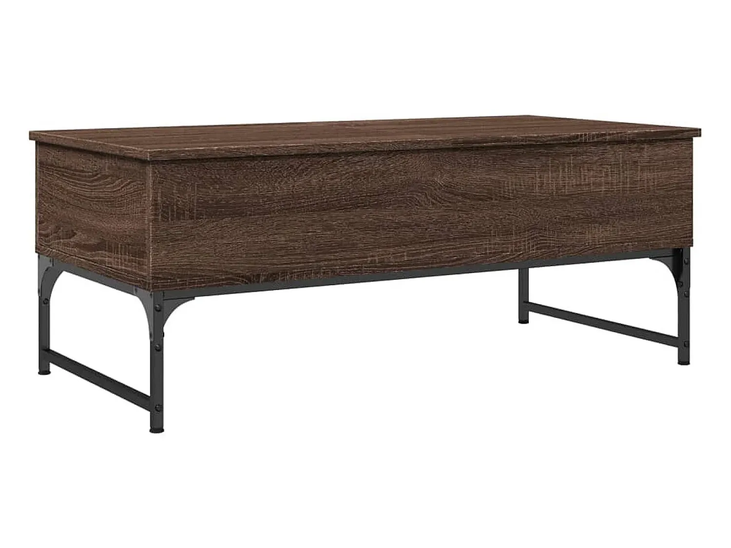 Best Mesa centro 100x50x40 cm deriv. madeira/metal carvalho PT975126 Castanho