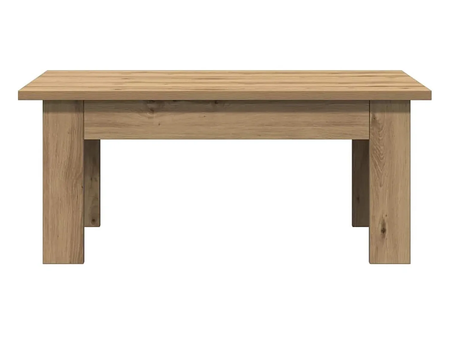 Mesa De Centro|vidaxl Mesa centro 100x60x42 cm derivados madeira carvalho artisiano Natural claro