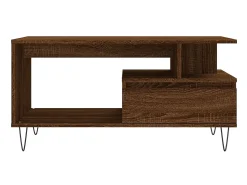 Mesa centro 90x49x45 cm derivados de madeira carvalho PT491654^ Mesa De Centro