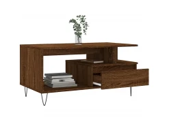 Mesa centro 90x49x45 cm derivados de madeira carvalho PT491654^ Mesa De Centro