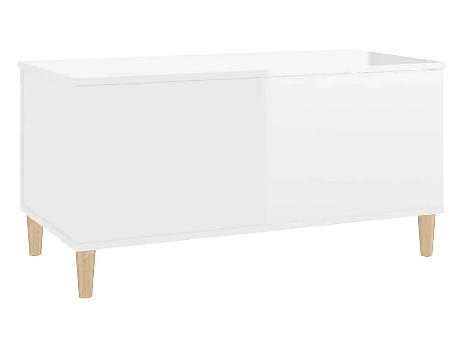 vidaxl Mesa centro 90x44,5x45 cm derivados de madeira brilhante^ Mesa De Centro