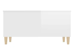 vidaxl Mesa centro 90x44,5x45 cm derivados de madeira brilhante^ Mesa De Centro