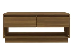 vidaxl Mesa centro 102,5x55x44 cm derivados madeira carvalho castanho^ Mesa De Centro