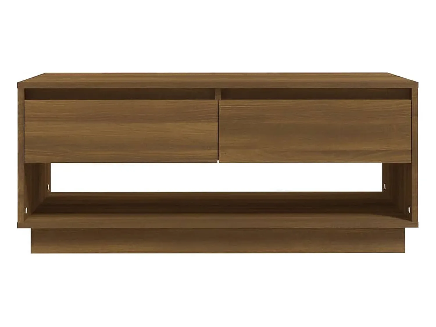 vidaxl Mesa centro 102,5x55x44 cm derivados madeira carvalho castanho^ Mesa De Centro