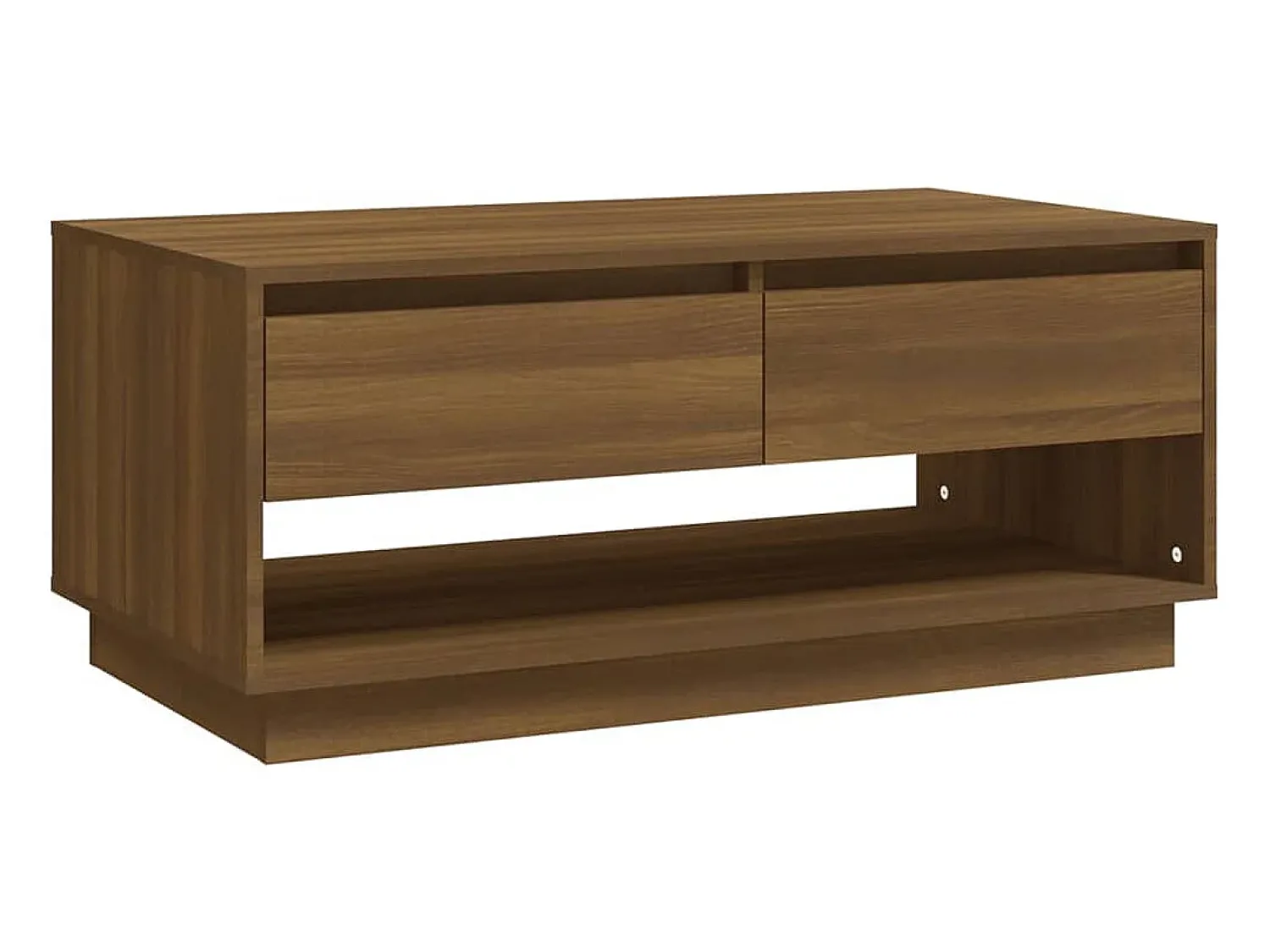 vidaxl Mesa centro 102,5x55x44 cm derivados madeira carvalho castanho^ Mesa De Centro