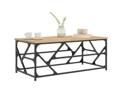 Mesa De Centro* Mesa centro 100x50x40 cm derivados madeira cor carvalho sonoma PT124057 Castanho