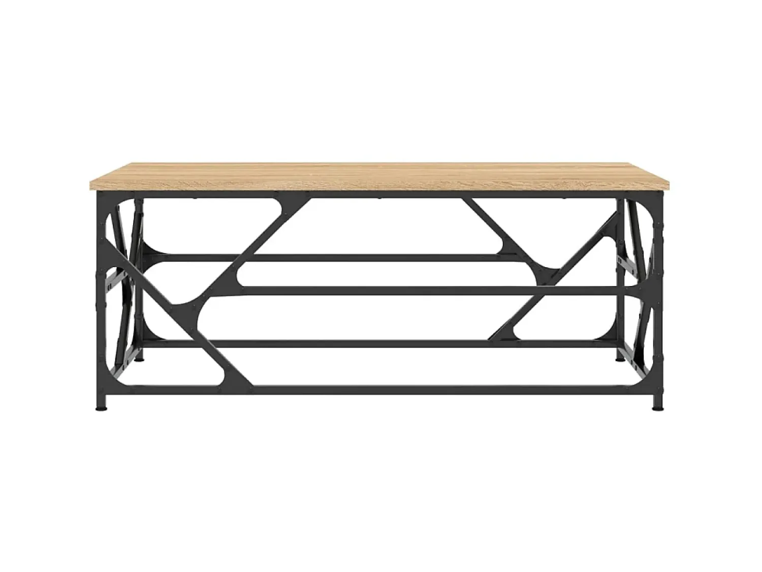 Mesa De Centro* Mesa centro 100x50x40 cm derivados madeira cor carvalho sonoma PT124057 Castanho