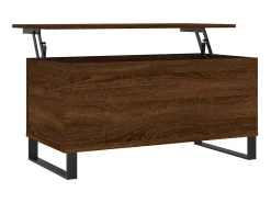 Mesa De Centro| Mesa centro 90x44,5x45 cm derivados madeira carvalho PT318492 Castanho