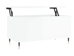 Mesa centro 90x44,5x45 cm derivados de madeira brilhante PT481181^ Mesa De Centro