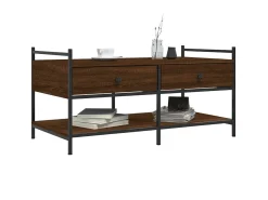 Mesa centro 99x50x50 cm derivados de madeira carvalho PT831038^ Mesa De Centro
