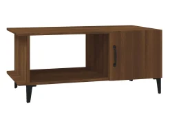 Mesa De Centro* Mesa centro 90x50x40 cm derivados de madeira carvalho PT338175 Castanho
