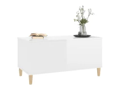 Mesa De Centro* Mesa centro 90x44,5x45 cm derivados de madeira brilhante PT643811 Branco