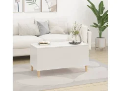 Mesa De Centro* Mesa centro 90x44,5x45 cm derivados de madeira brilhante PT643811 Branco