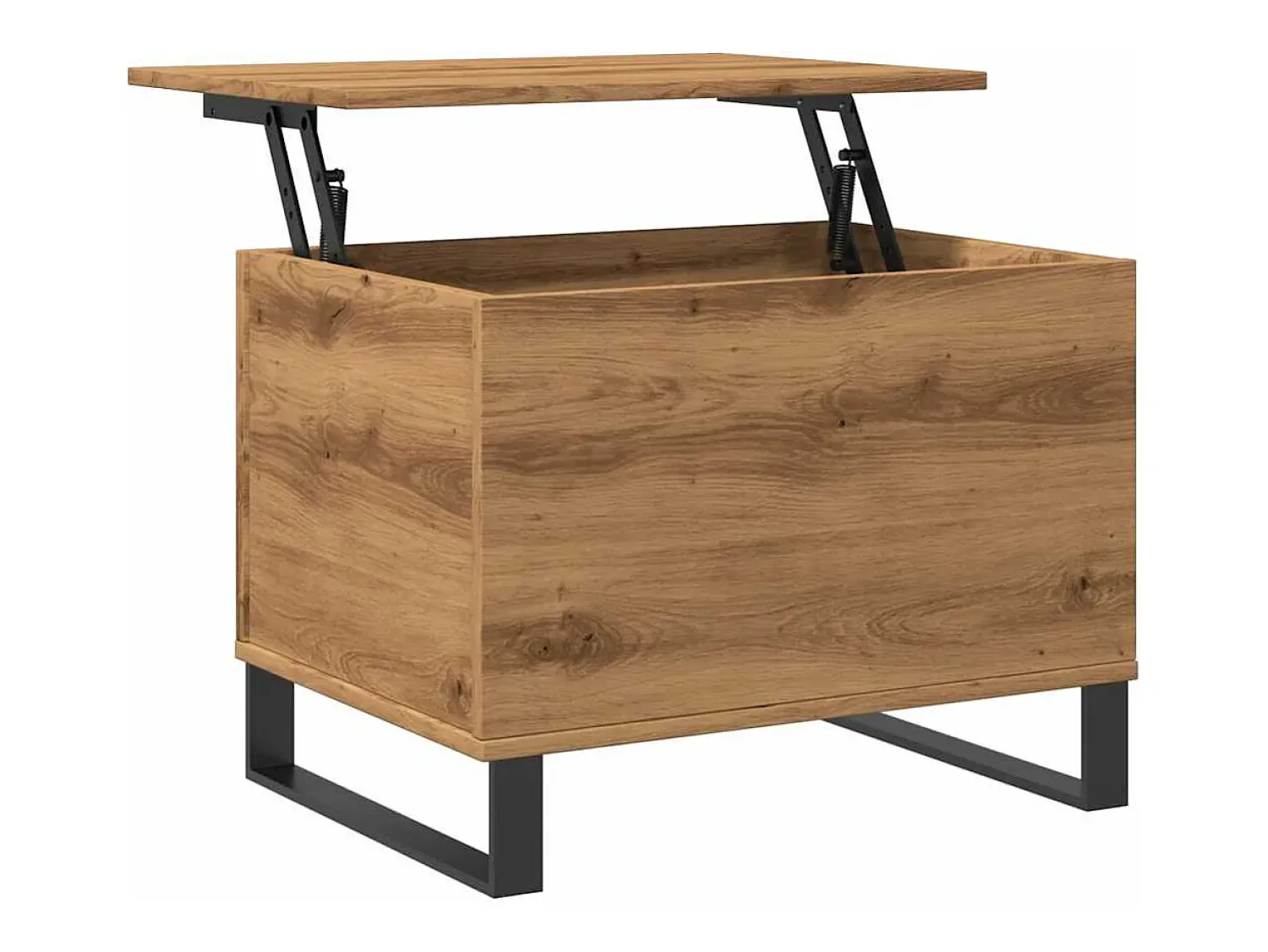 Mesa De Centro|vidaxl Mesa centro 60x44,5x45 cm derivados madeira carvalho artisiano Natural claro