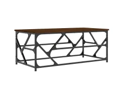 Mesa centro 100x50x40 cm derivados de madeira carvalho PT584863^ Mesa De Centro