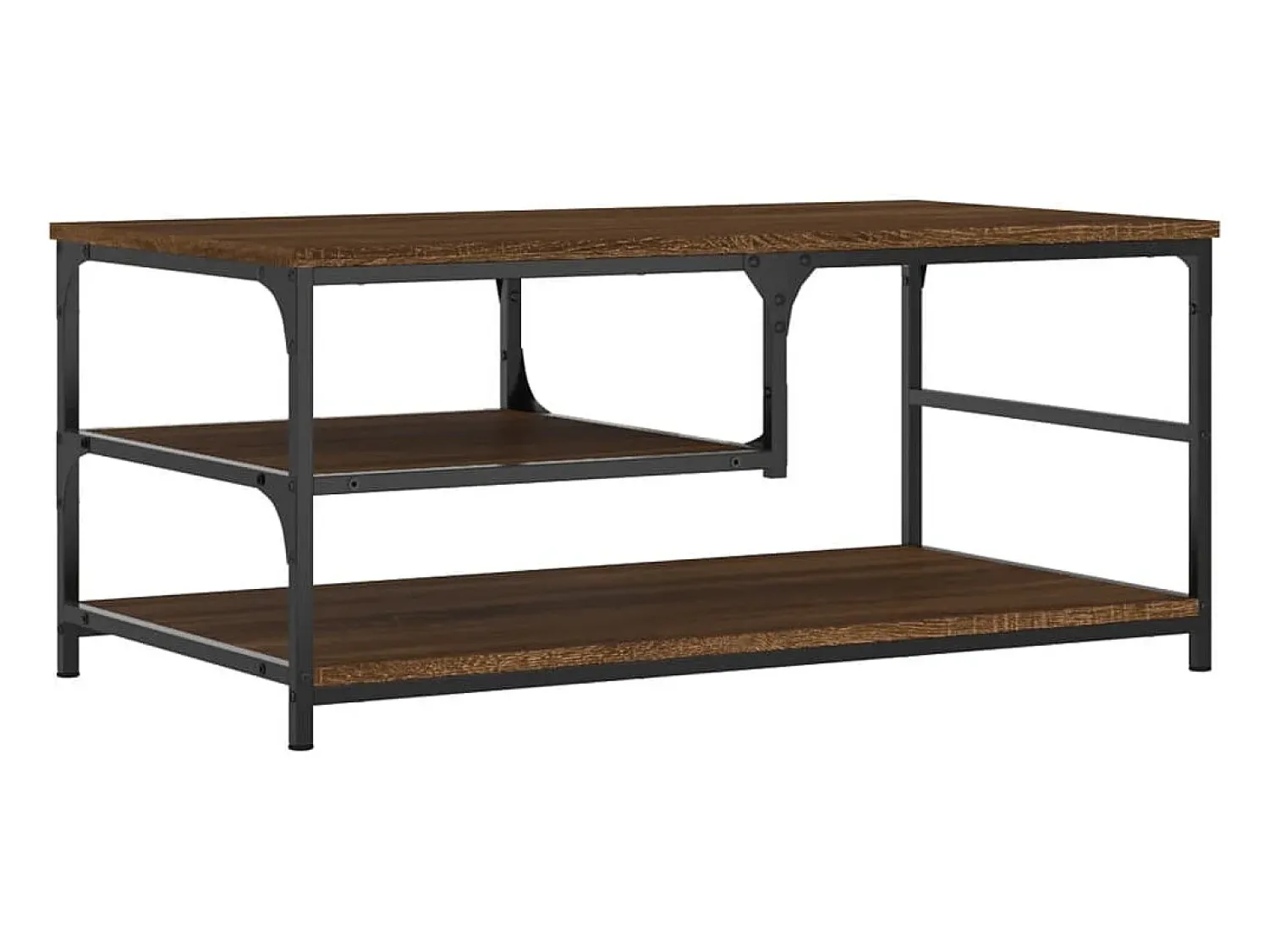Mesa De Centro|vidaxl Mesa centro 90x49x40 cm derivados de madeira carvalho castanho Natural claro