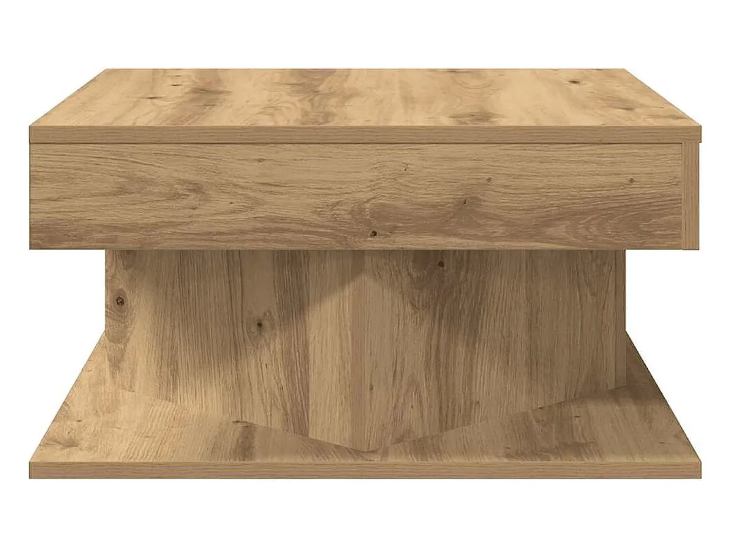 vidaxl Mesa centro 55x55x30 cm derivados de madeira carvalho artisiano^ Mesa De Centro