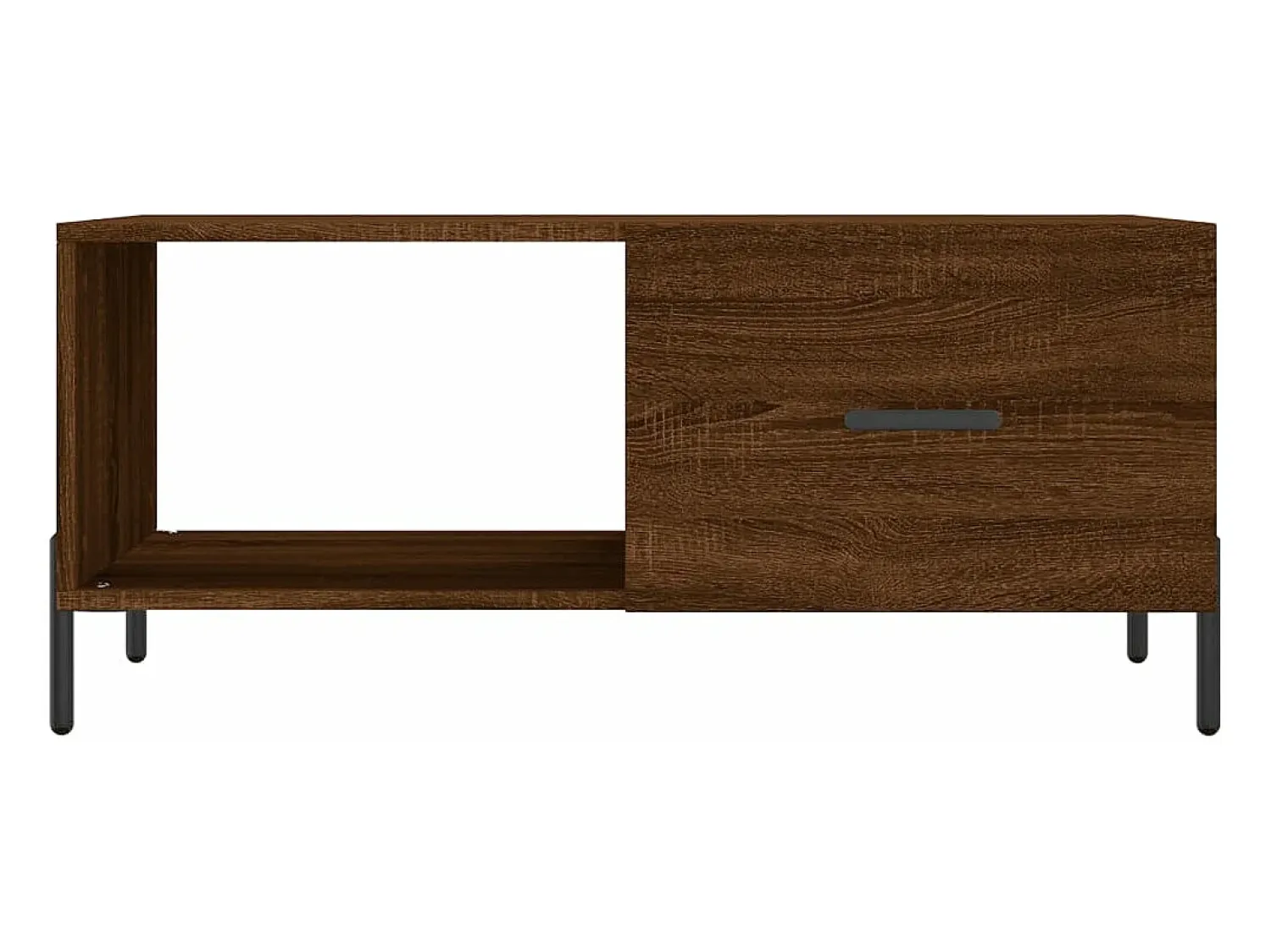 Discount vidaxl Mesa centro 90x50x40 cm derivados de madeira carvalho castanho Natural claro
