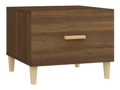 Mesa De Centro* Mesa centro 50x50x40 cm derivados de madeira carvalho PT699387 Castanho