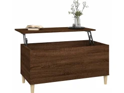 Mesa De Centro* Mesa centro 90x44,5x45 cm derivados madeira carvalho PT735438 Castanho