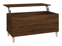 Mesa De Centro* Mesa centro 90x44,5x45 cm derivados madeira carvalho PT735438 Castanho