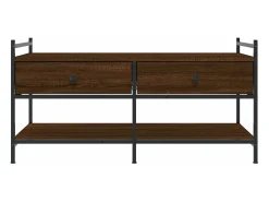 Mesa De Centro|vidaxl Mesa centro 99x50x50 cm derivados de madeira carvalho castanho Natural claro