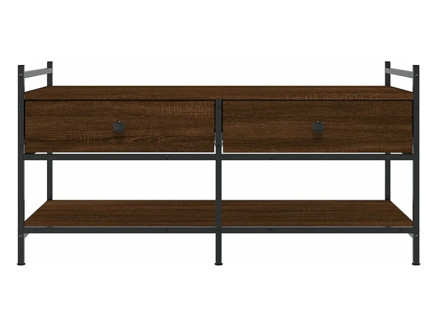 Mesa De Centro|vidaxl Mesa centro 99x50x50 cm derivados de madeira carvalho castanho Natural claro