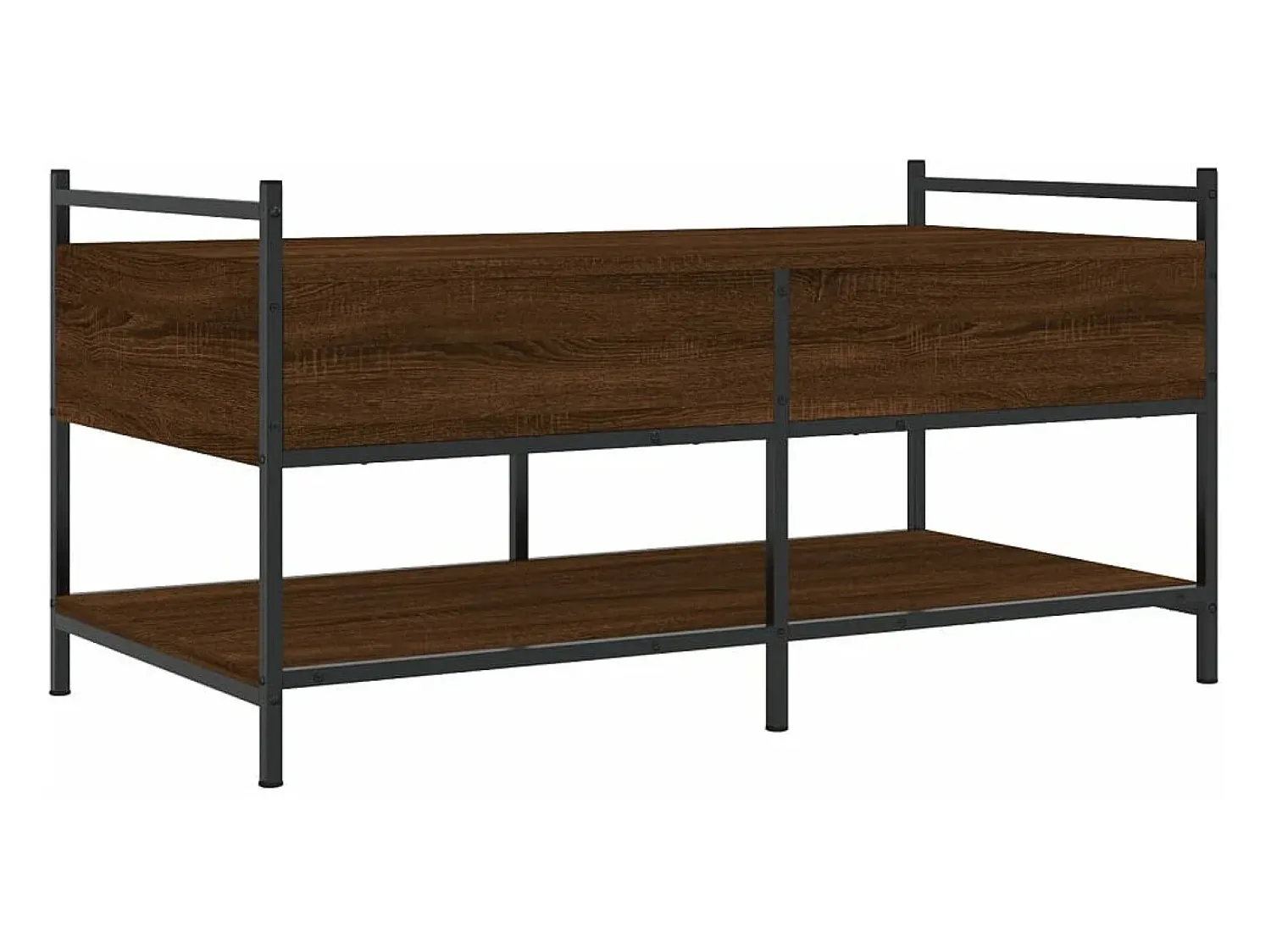 Mesa De Centro|vidaxl Mesa centro 99x50x50 cm derivados de madeira carvalho castanho Natural claro