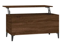 Mesa centro 90x44,5x45 cm derivados madeira carvalho PT821080 Castanho