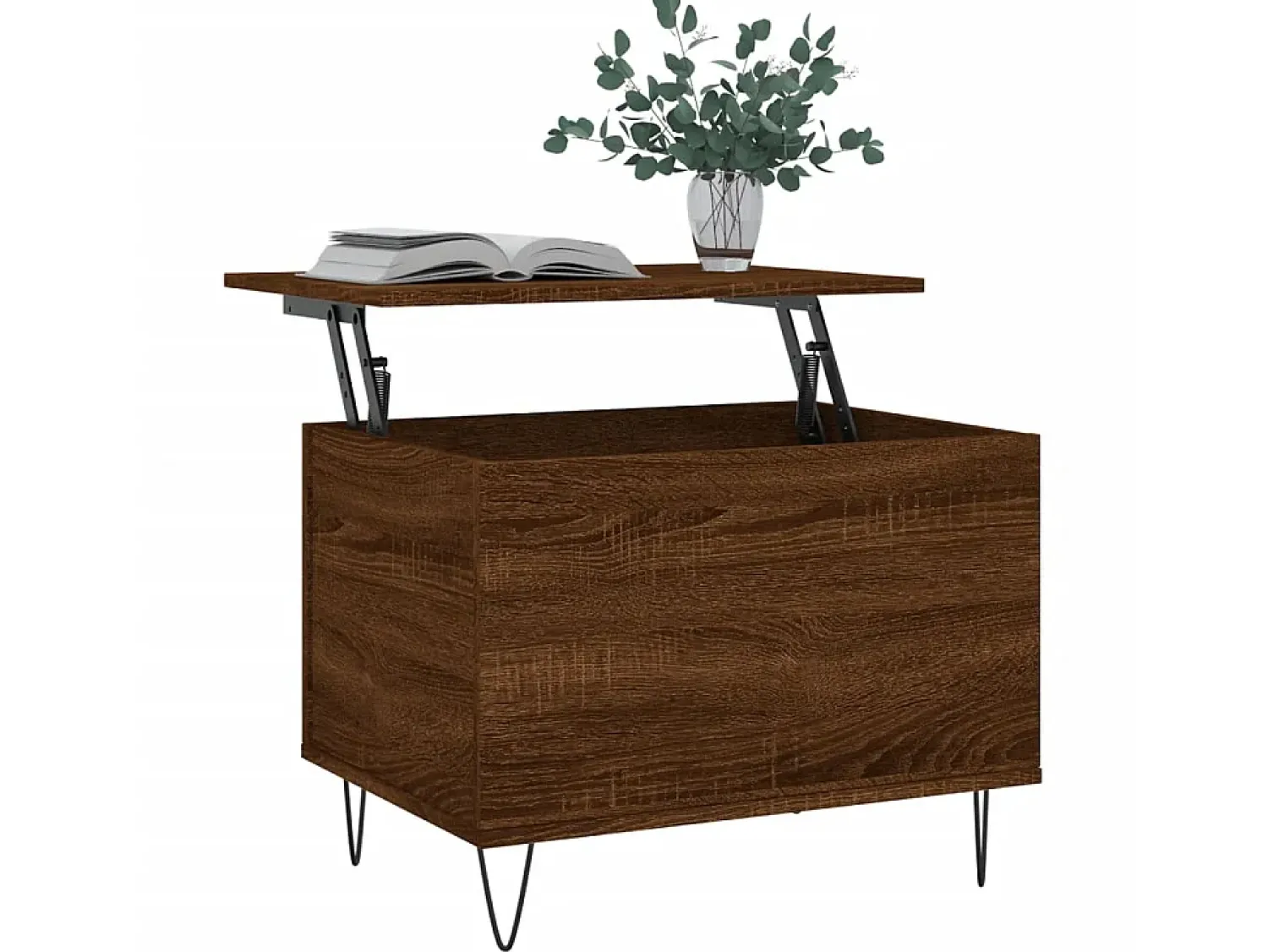 Sale Mesa centro 60x44,5x45 cm derivados madeira carvalho PT363375 Castanho