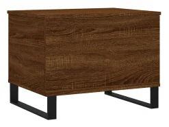 vidaxl Mesa centro 60x44,5x45 cm derivados madeira carvalho castanho^ Mesa De Centro