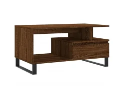 Best Mesa centro 90x49x45 cm derivados de madeira carvalho PT578519 Castanho