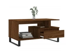 Best Mesa centro 90x49x45 cm derivados de madeira carvalho PT578519 Castanho