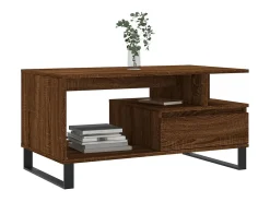 Best Mesa centro 90x49x45 cm derivados de madeira carvalho PT578519 Castanho