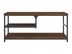 Mesa De Centro* Mesa centro 90x49x40 cm derivados de madeira carvalho PT811202 Castanho