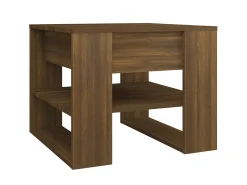 Mesa centro 55,5x55x45 cm derivados de madeira carvalho fumado PT868153^ Mesa De Centro