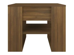 Mesa centro 55,5x55x45 cm derivados de madeira carvalho fumado PT868153^ Mesa De Centro