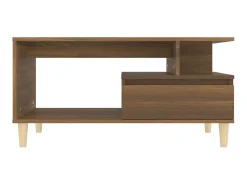 Mesa De Centro| Mesa centro 90x49x45 cm derivados de madeira carvalho PT112388 Castanho