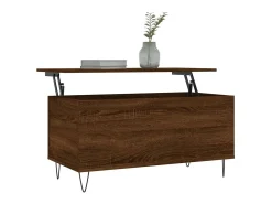 Mesa De Centro| Mesa centro 90x44,5x45 cm derivados madeira carvalho PT627482 Castanho