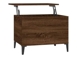 Mesa De Centro|vidaxl Mesa centro 60x44,5x45 cm derivados madeira carvalho castanho Natural claro