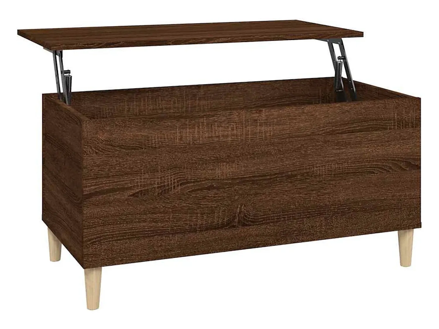 Mesa De Centro|vidaxl Mesa centro 90x44,5x45 cm derivados madeira carvalho castanho Natural claro
